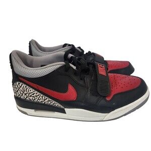 Nike Air Jordan Legacy 312 Low Bred Cement Men's Size 11 Black  White Red Gray